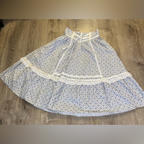 Gunne Sax Dresses & Skirts - Gunne Sax Jessica McClintock Floral Lace Skirt Cottagecore Vintage Prairie midi